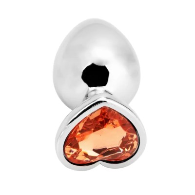 Heart Shape Anal Plug L Gold