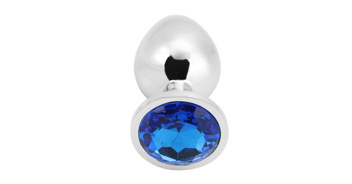 anal bijoux-Rosebud Anal Plug L Dark Blue-LaChatte.it