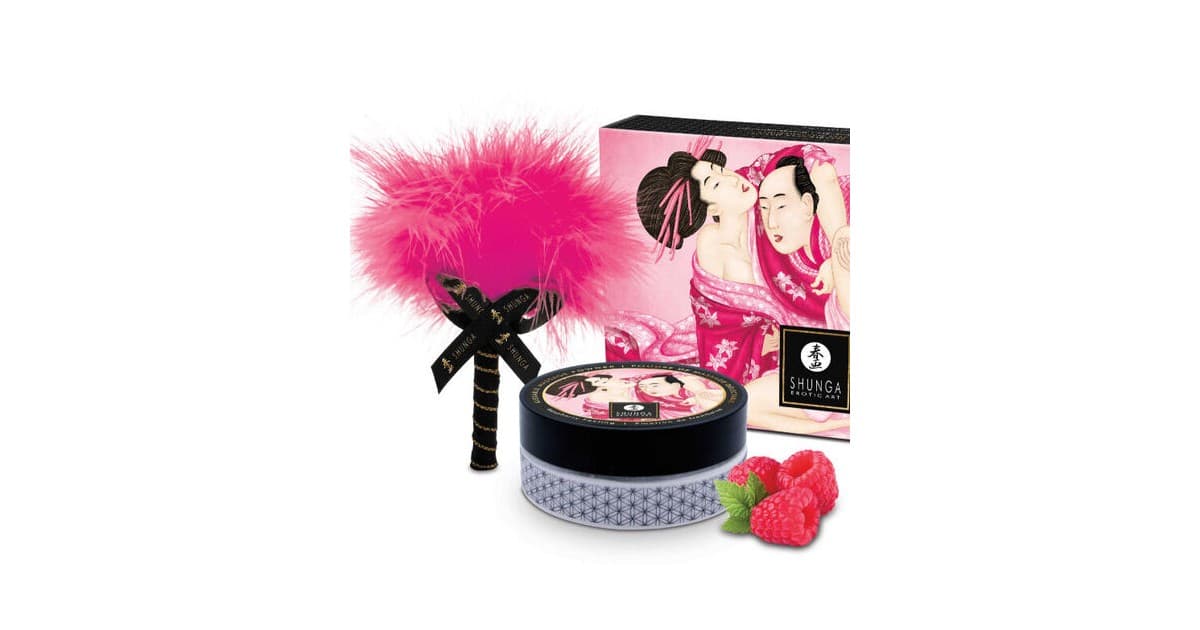 polvere per il corpo-Shunga - Sensual Powder talco commestibile al lampone 75 grammi-LaChatte.it