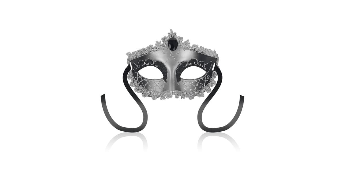 manette maschere e sciccherie-Maschera Nera e Grigia-LaChatte.it