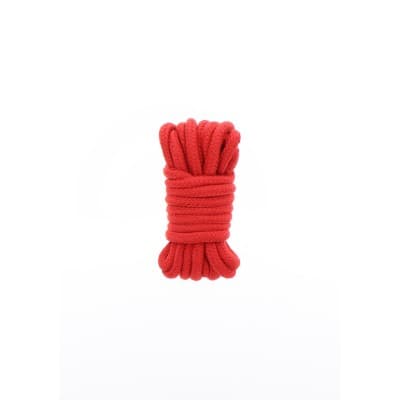 Corda bondage in puro cotone 5 metri colore rosso