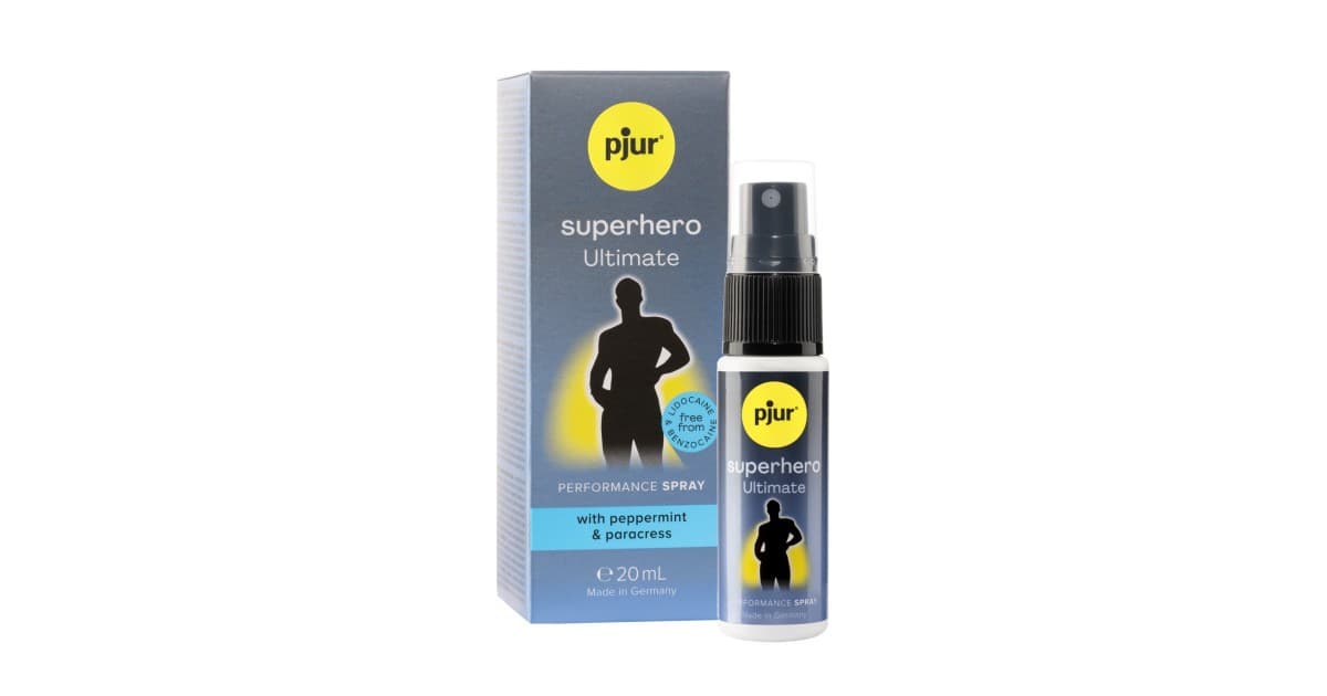 spray e gel per ritardare eiaculazione-PJUR SUPERHERO ULTIMATE RITARDANTE 20 ML-LaChatte.it