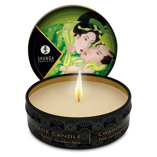 candele per massaggi-Candela Shunga 30gr. Zenitude, aroma pera/thè verde-LaChatte.it