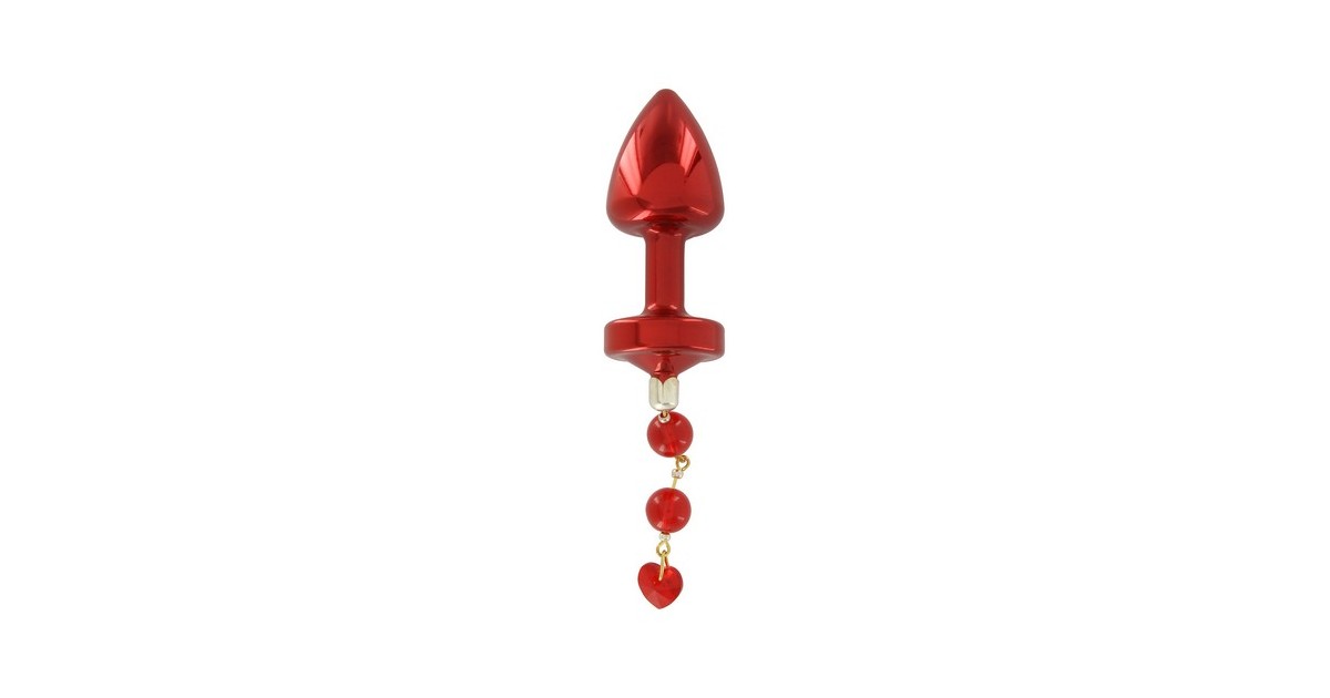 anal bijoux-Jewell Buttplug Red T1 diametro 2,5 cm in alluminio-LaChatte.it