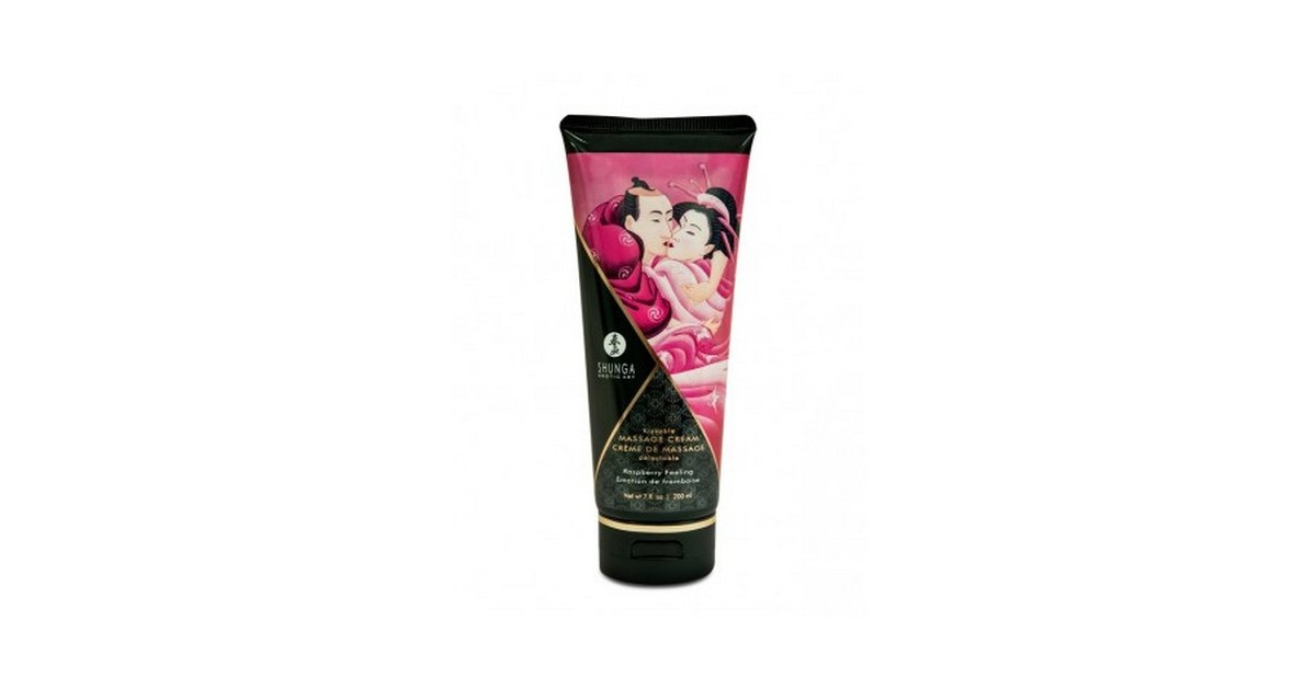 crema per massaggi-Crema massaggi commestibile shunga gusto lampone 200 ML-LaChatte.it