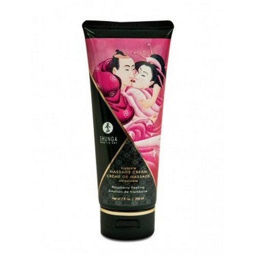 crema per massaggi-Crema massaggi commestibile shunga gusto lampone 200 ML-LaChatte.it