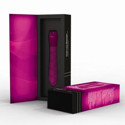 Vibratore design in silicone 13,25 cm x 3,75 cm Ceres Lace Massager Pink