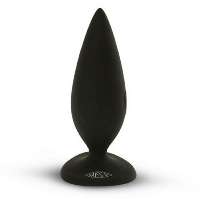 Plug anale in silicone Heartbreaker Velvet Black 10 cm