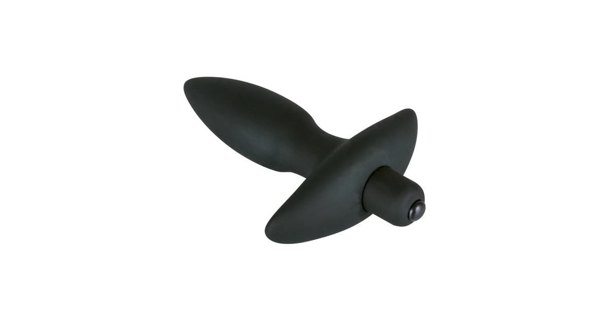  vibranti-Plug vibrante in silicone 11 cm inseribili e diametro max 3 cm nero-LaChatte.it