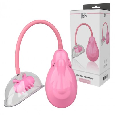Pompa automatica e vibrante per vagina colore rosa 12,5 X 6,5 cm