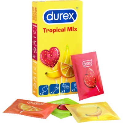 durex tropical - 6 profilattici colorati e aromatizzati