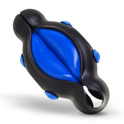 H2O Masturbatore, simulatore sesso orale, colore blu-nero con Superficie Morbida