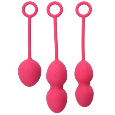 Kit palline da geisha in silicone con pesi differenti NOVA BALLS ciliegia