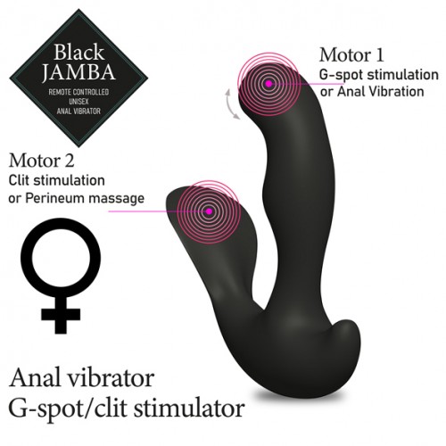 sex toys con telecomando wireless-Vibratore Anale Black Jamba-LaChatte.it