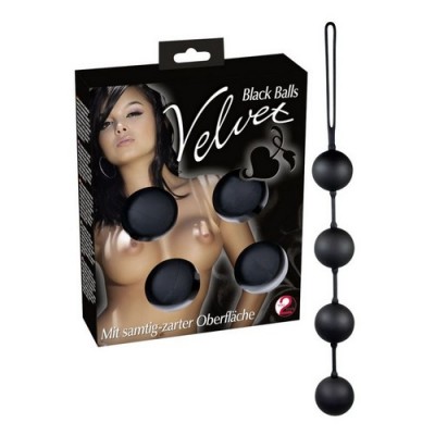 4 palline in silicone, colore nero