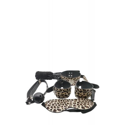 Kit Bondage 7 Pezzi Leopardato