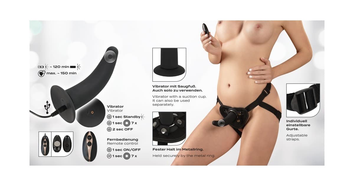 solo fallo-Vibrating Strap-On 13 cm-LaChatte.it