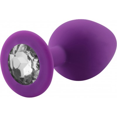 Rosebud Silicone Anal Plug Purple S