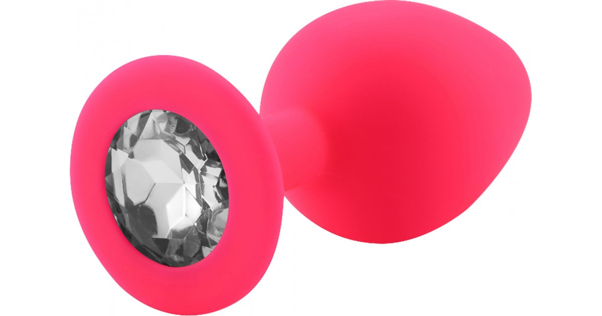anal bijoux-Rosebud Silicone Anal Plug Pink M-LaChatte.it