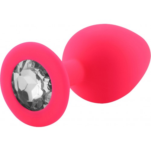anal bijoux-Rosebud Silicone Anal Plug Pink M-LaChatte.it