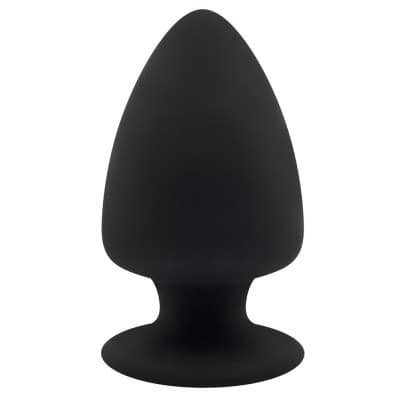 Premium Silicone Anal Plug Dual Density L Nero