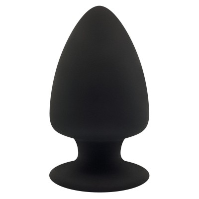 Premium Silicone Anal Plug Dual Density M Nero