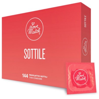 Preservativi Love Match Sottile 144 pezzi