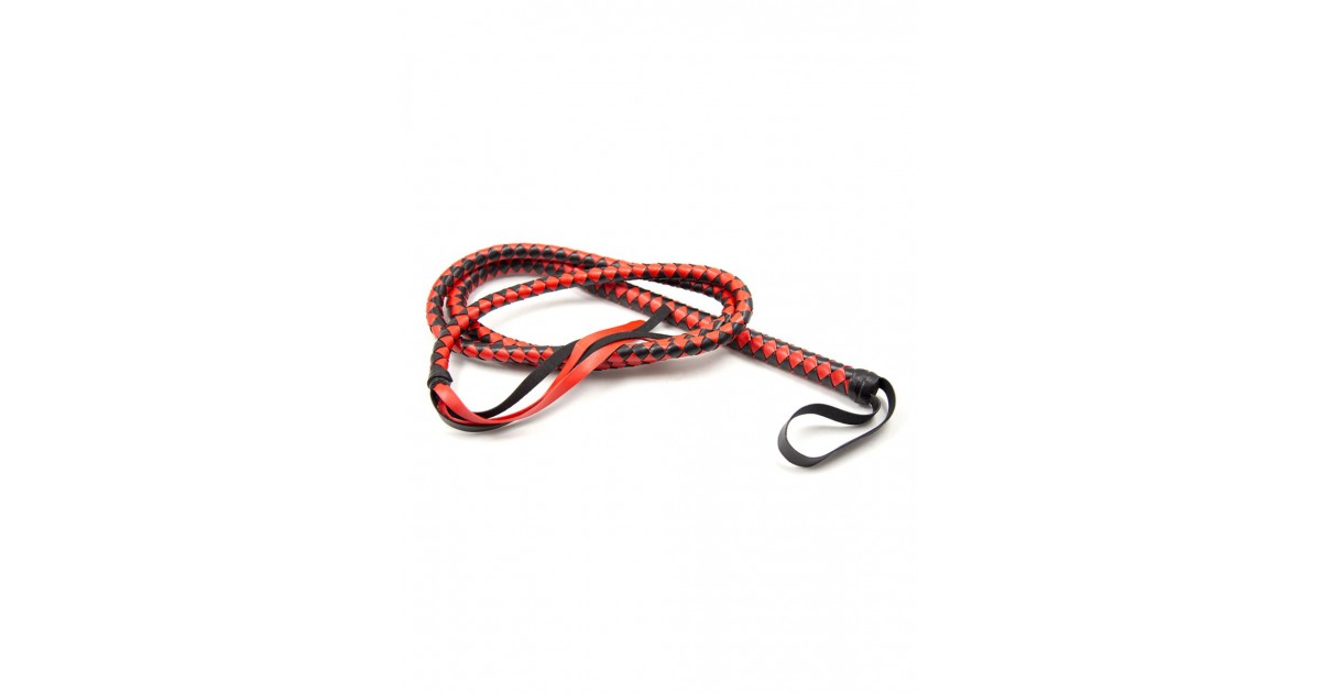 fruste e paddle-Long whip 190cm black/red-LaChatte.it