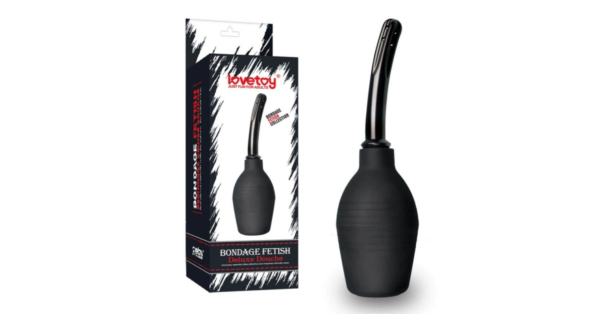 igiene personale e docce intime e anali-Bondage Fetish Deluxe Douche Black 3-LaChatte.it