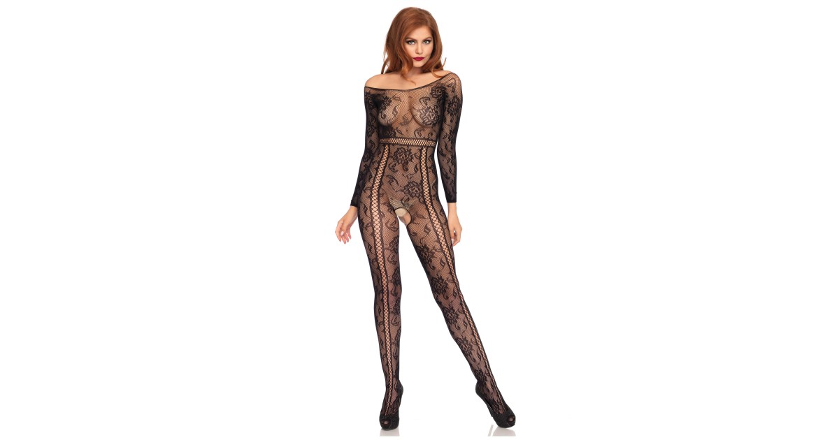 bodystocking-Long Sleeved Bodystocking-LaChatte.it