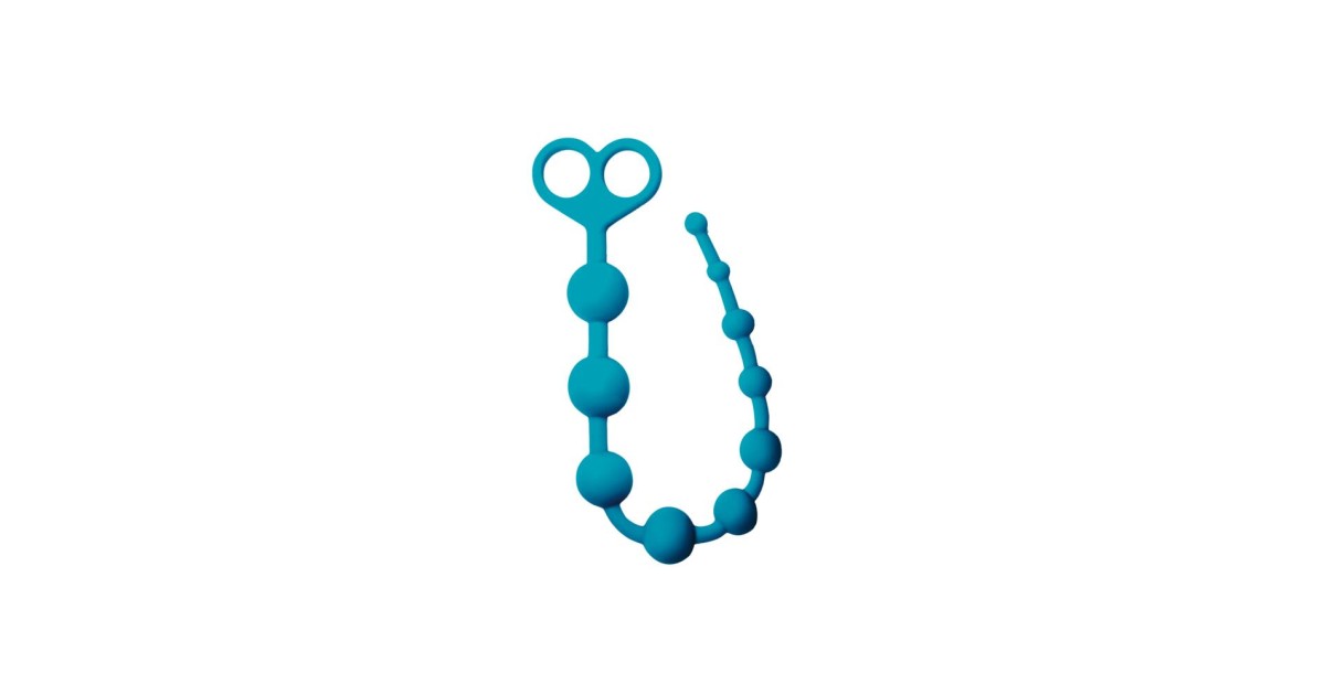 palline - anal beads-Palline Anali in Silicone E3 - Azzurro-LaChatte.it