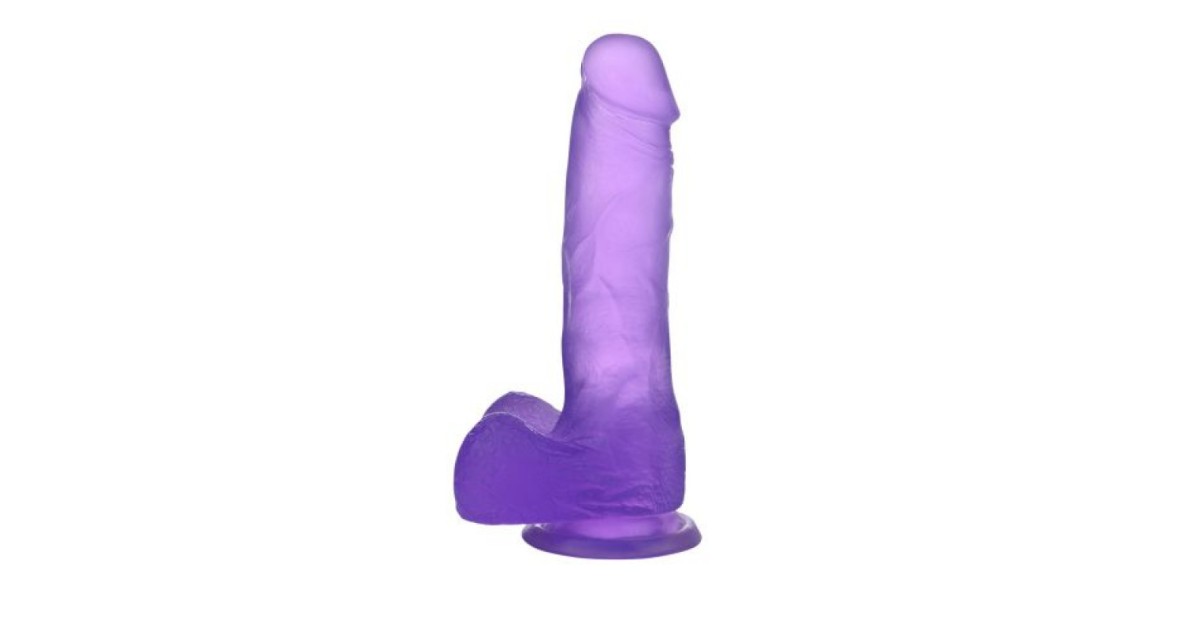 falli realistici-Dildo Jelly Crystal Purple 17 cm-LaChatte.it