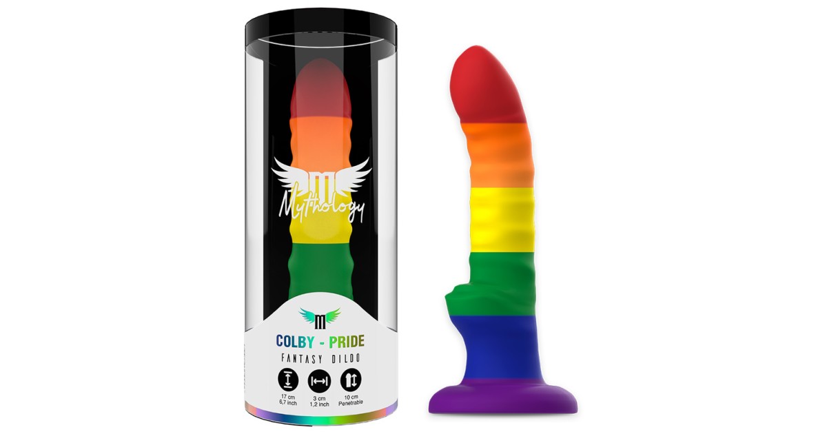 falli design-Colby Pride Dildo M 17 cm-LaChatte.it