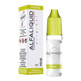 E Liquide ALFALIQUID Pêche 10ml Alfaliquid