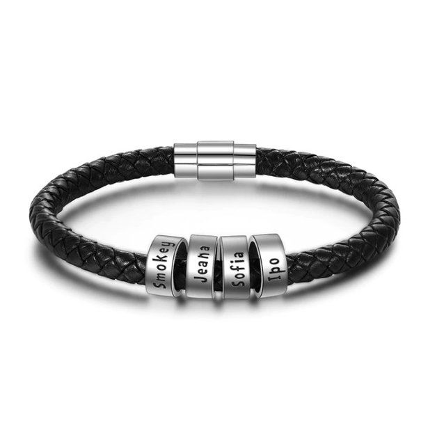 Custom Leather Bracelet for Men / Personalized Retro Cuff for Men – All-For- Men