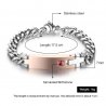Bracelet Woman Personalized Bar Rose Dimensions