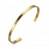 Bracelet Woman Personalized Simply 1 First Name Date Text Gold Color