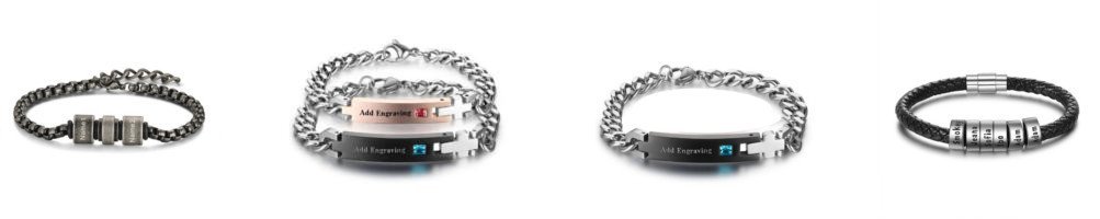 Personalized men's bracelets