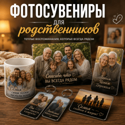Фотосувениры для родственников