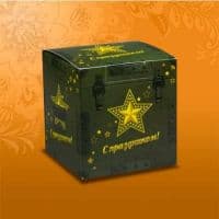 Подарочная коробка для кружки  "С ПРАЗДНИКОМ"