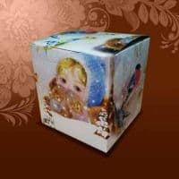 Подарочная коробка для кружки  "ВАРЕЖКИ"
