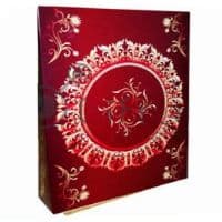 Коробка подарочная для футболки "Бордовый винтаж"