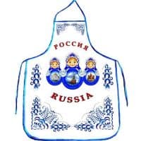 Фартук для сублимации ГОЛУБОЙ/СИНИЙ кант
