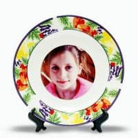 тарелка d=20 см, каёмка ягоды фототарелки