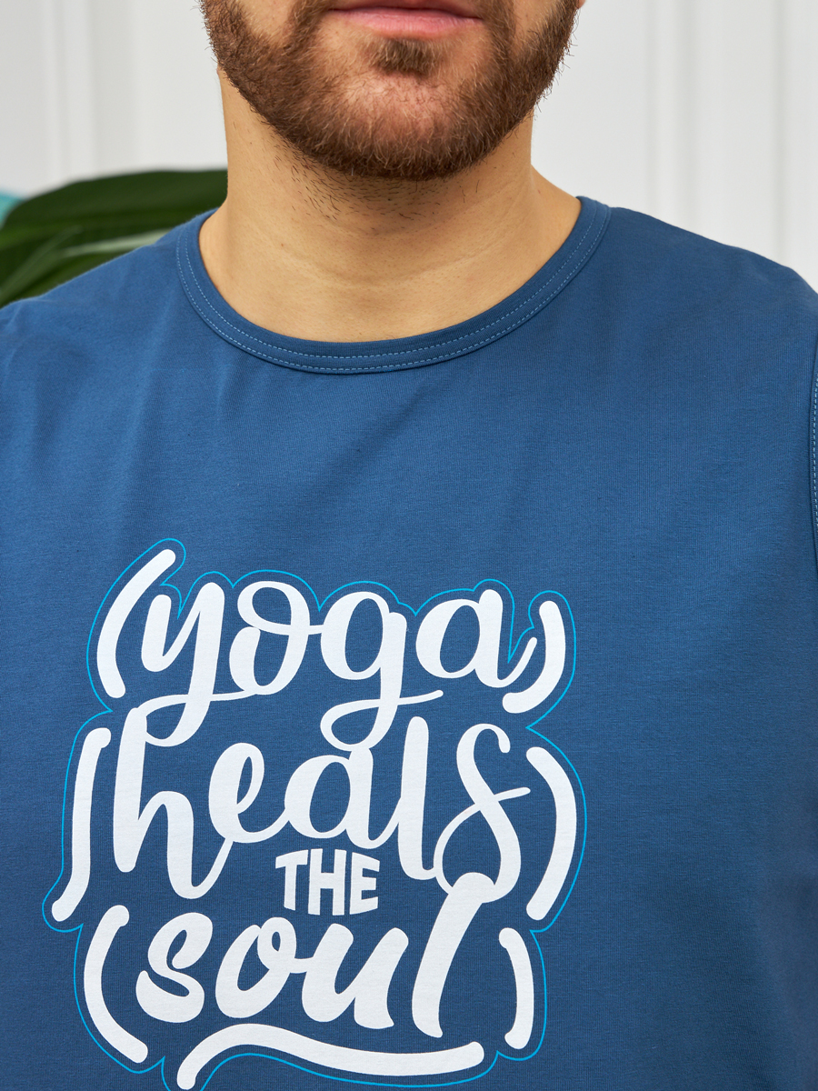 Майка мужская OJAS "Yoga heals the Soul"