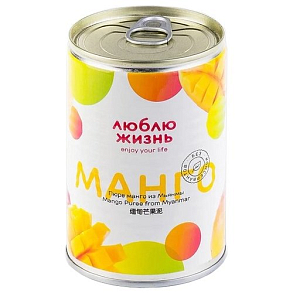 Пюре манго "ЛЮБЛЮ ЖИЗНЬ", 430 гр