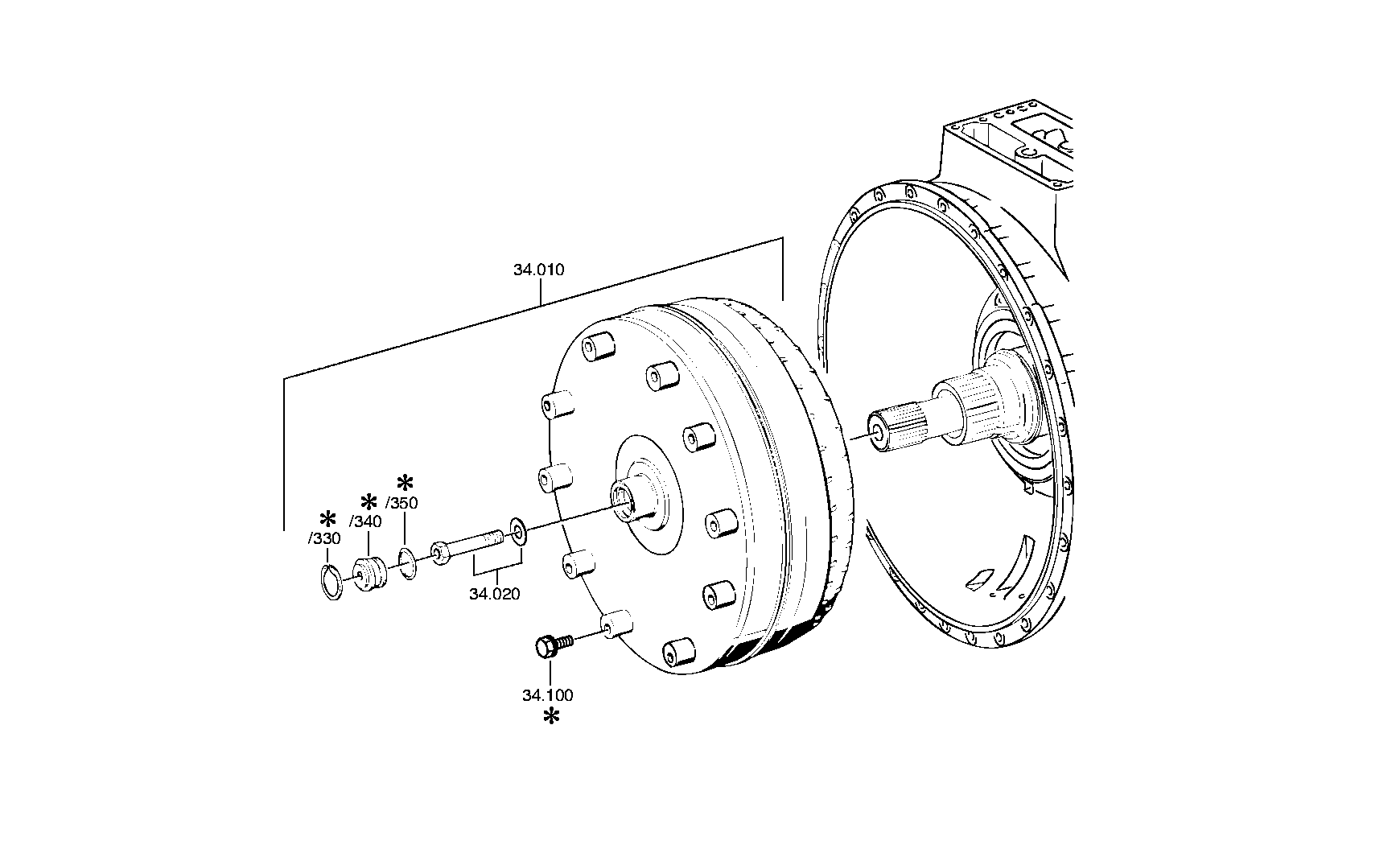 drawing for RENAULT 5000821249 - ANTI-FATIGUE BOLT (figure 1)