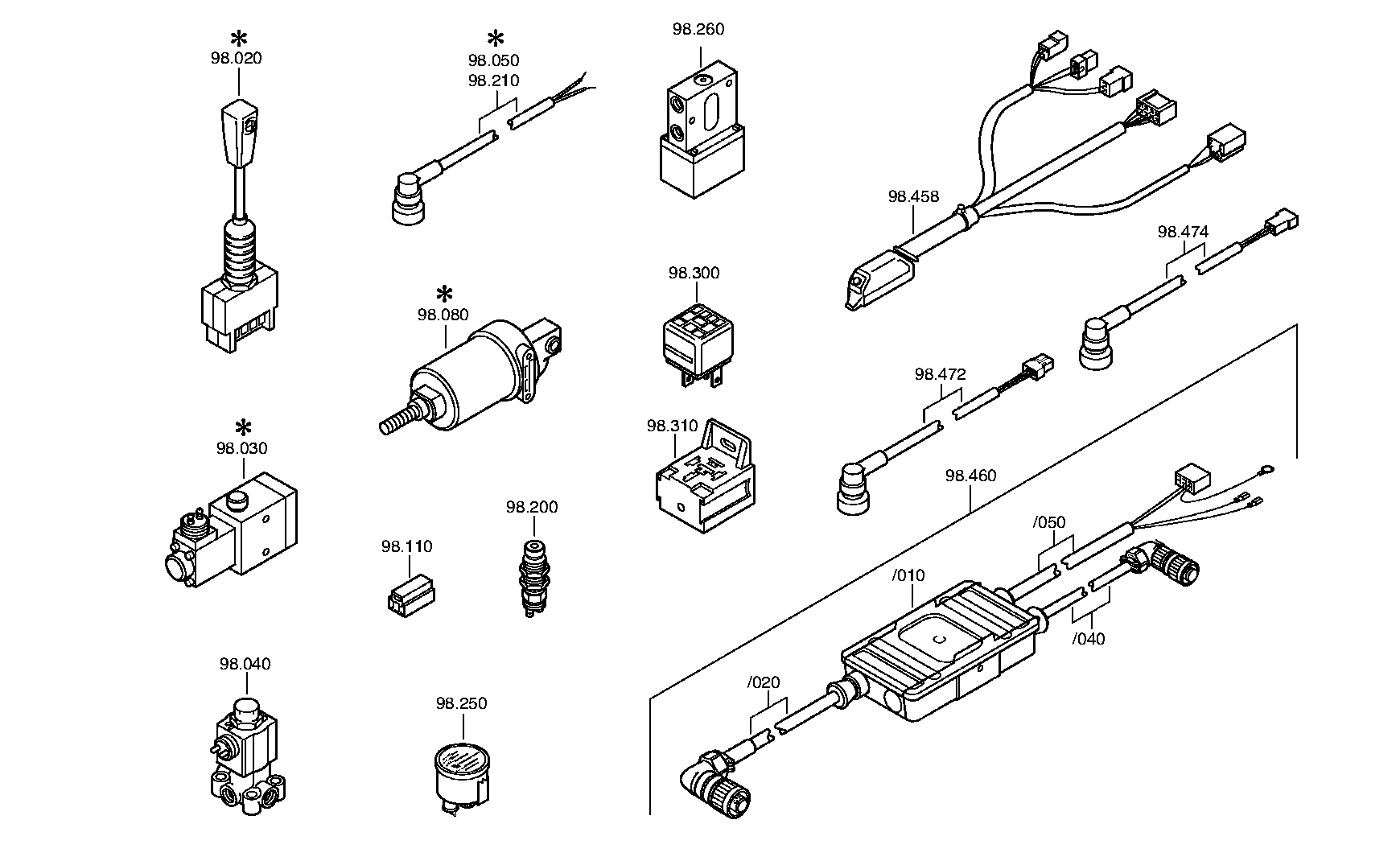 drawing for DAIMLER AG A0005402127 - CABLE GENERAL (figure 4)