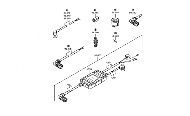 drawing for IVECO 9988786 - CABLE CONNECTION (figure 3)