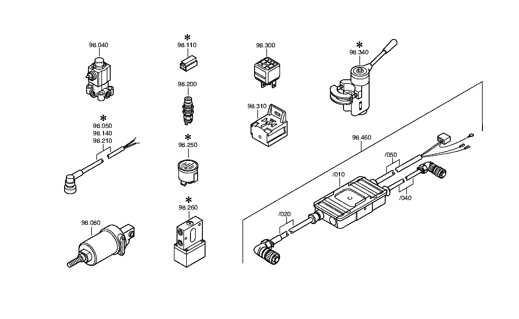 drawing for NEOPLAN BUS GMBH 010810300 - KICK-D.SWITCH (figure 5)